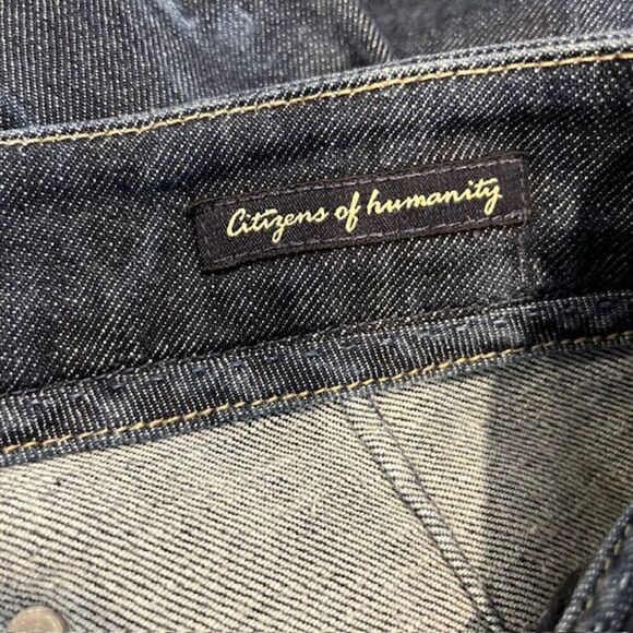 Citizens of Humanity Kelly Bootcut Jeans Embroidered Pockets Dark Wash Size 31 - Picture 11 of 16